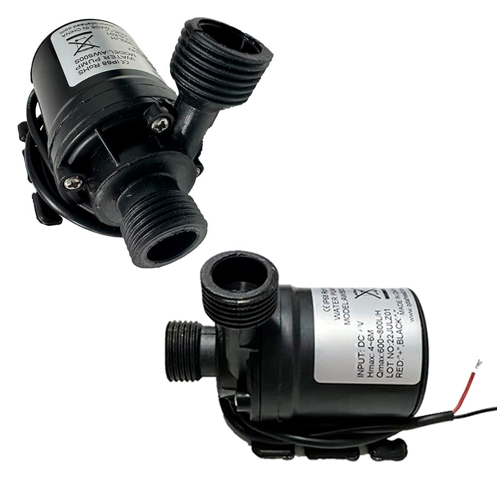 Mini Bomba de Água Sub-Mergivel Ultra Silenciosa, 12V - Preto